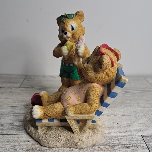 Second Nature Design Resin Bear  Sea Side Bears  Summer Beach Collectible - Picture 5 of 7